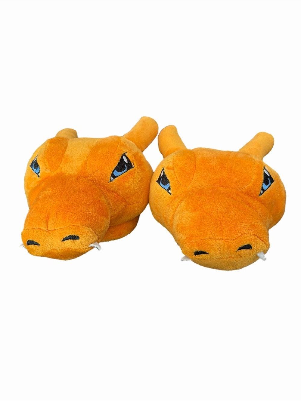 Bioworld Kids Plush Charizard Slippers - Orange.  Kids small.(5-6)